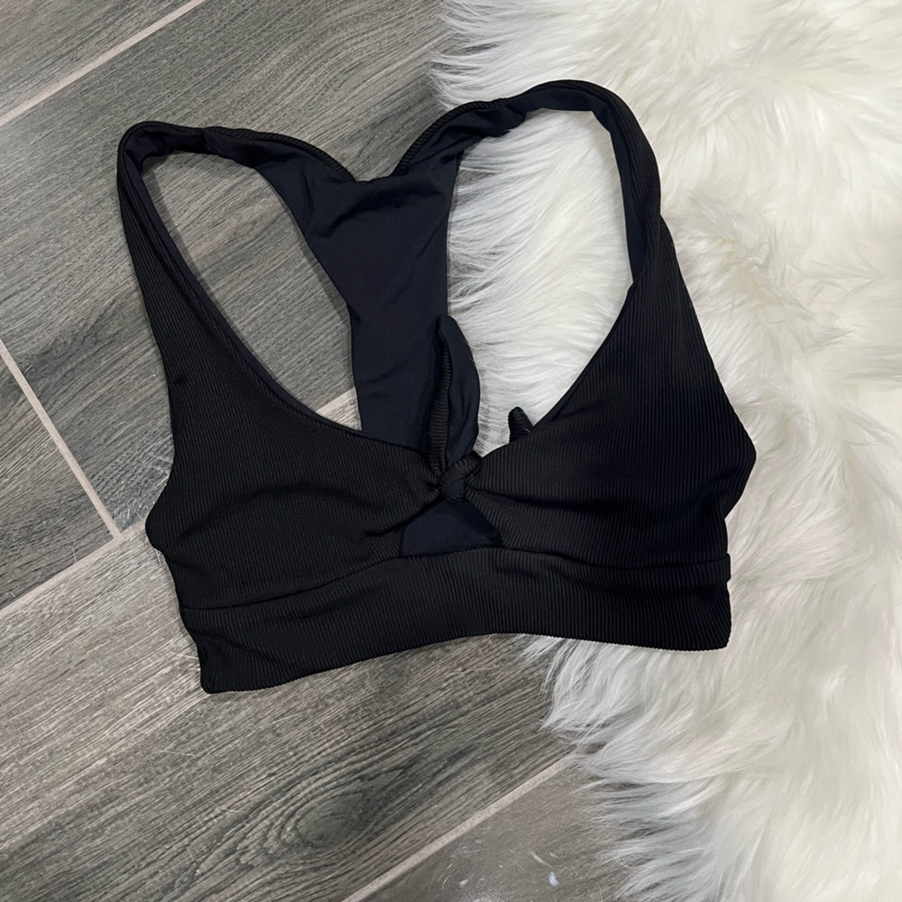L Space Tara Ribbed Bikini Top